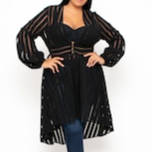 Plus Size Prima Donna Sheer Duster